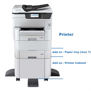 Epson WorkForce Pro WF-C878RDWF - A4 og A3, multifunktionsprinter